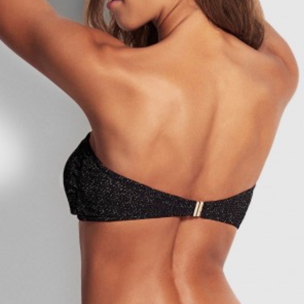 Seafolly Stardust Twist Bandeau Bikini Top | Women’s Bikini Top | NWOT - Picture 3 of 14